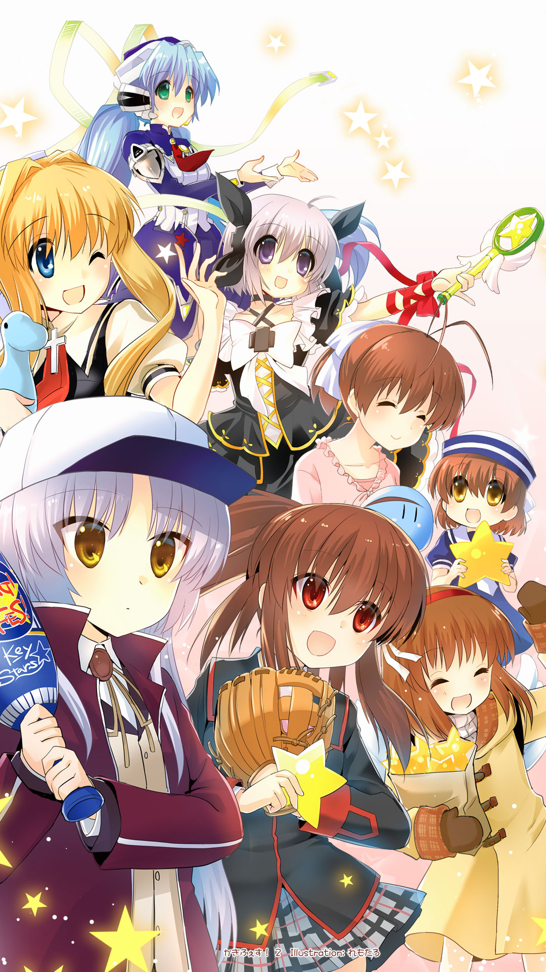 『かぎふぇす!2』 1920x1080pixel(スマホ用 / ヒロインA) by れもたろさん